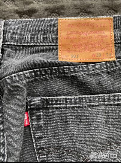 Джинсы levis 501 черные