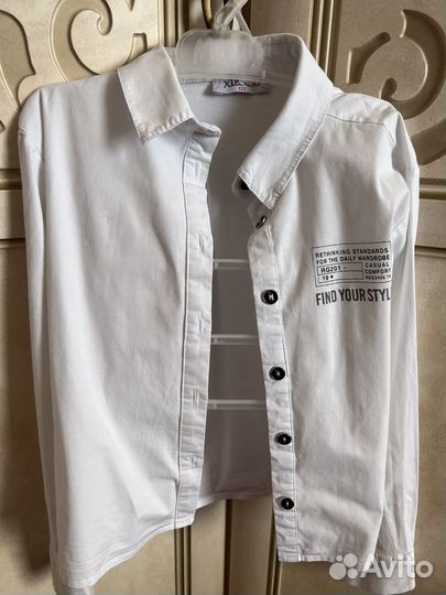 Рубашка белая школьная для девочки