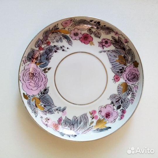 Лфз блюдце Роза автор Криммер диаметр 16 см