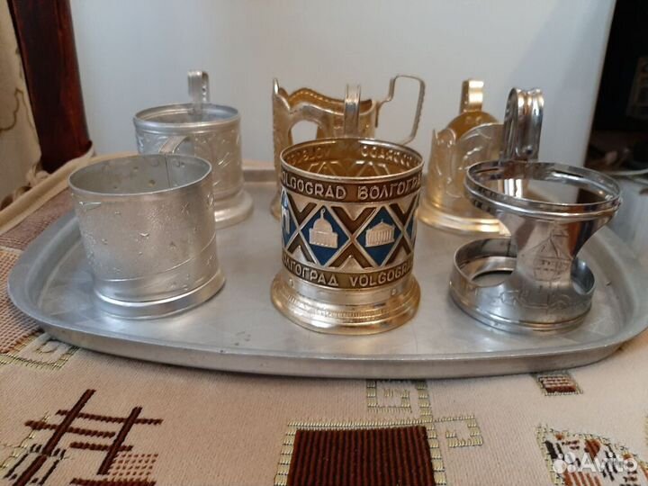 Подстаканники разные времен СССР