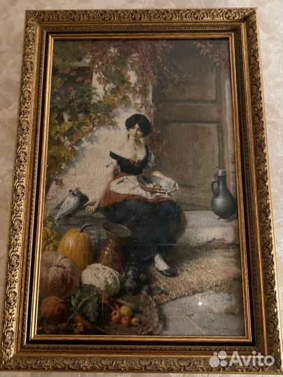 Картина вышитая крестом ручная работа