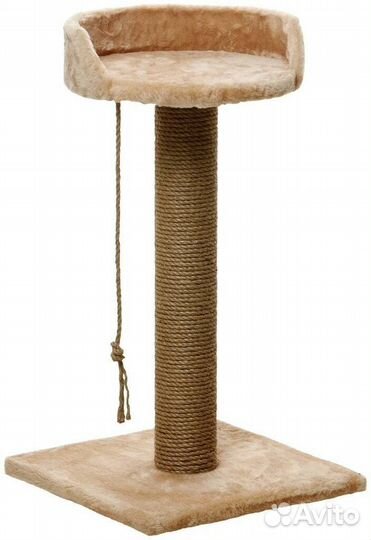 23904 Когтеточка пушок Тэди (бежевый мех) 40*40*70