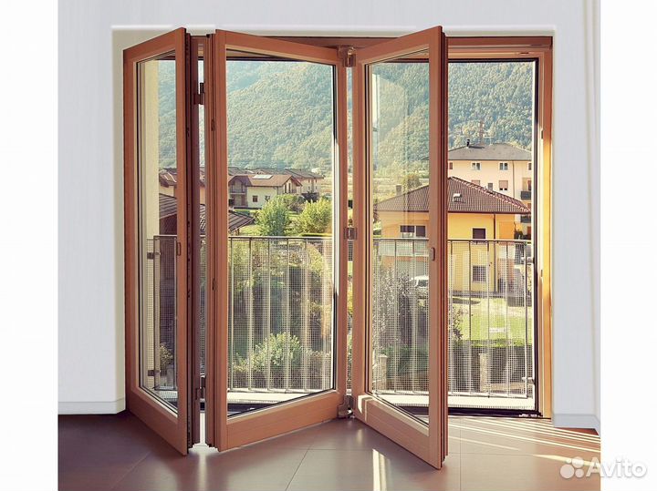 Наклонно-сдвижные оконные порталы