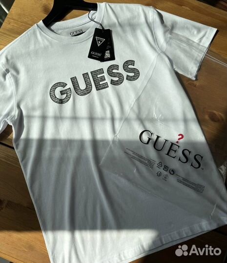 Футболка мужская Guess белая новая Турция