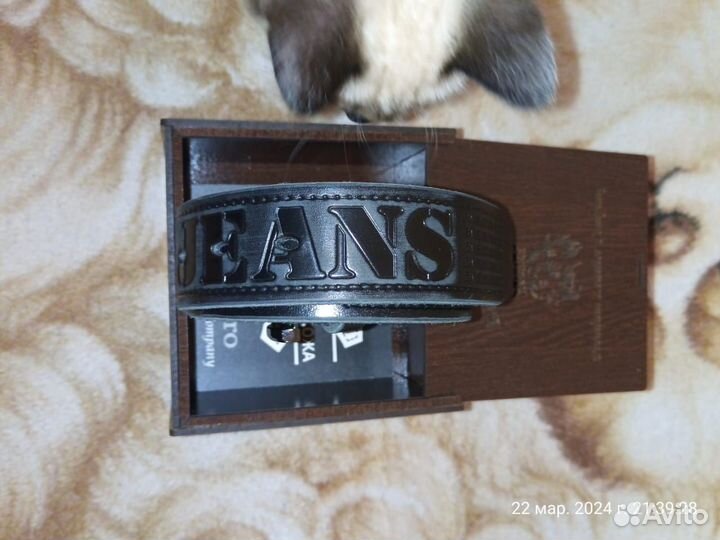 Ремень натуральная кожа в подарок Boro Boro