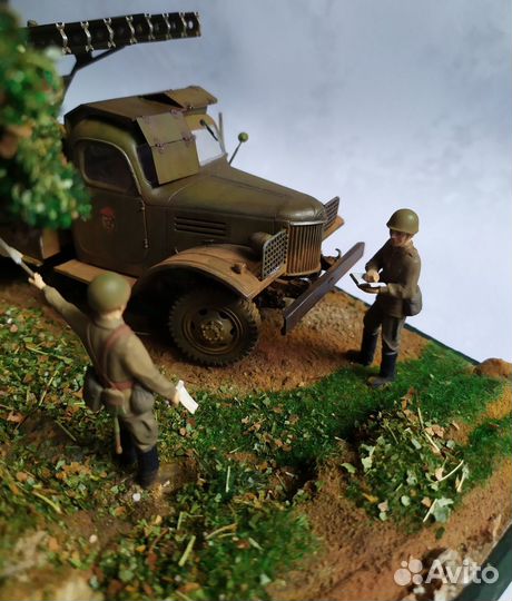 Диорама «Катюша» где-то в лесу