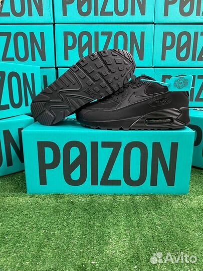 Nike Air Max 90 Black Оригинал Черные Poizon