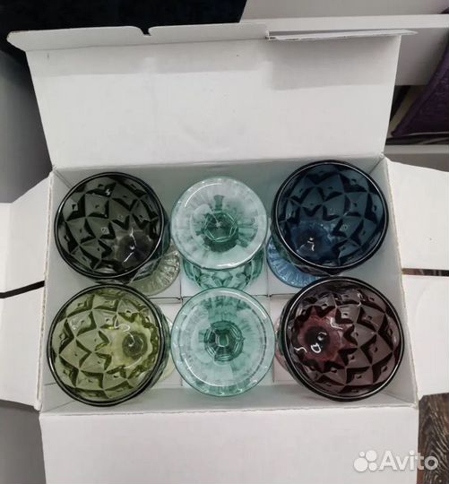 Бокалы цветные большие для вина