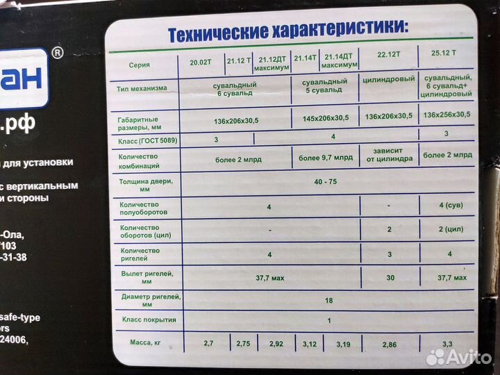 Замок дверной