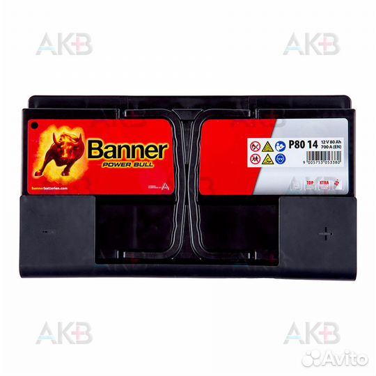 Аккумулятор автомобильный banner Power Bull (80 14