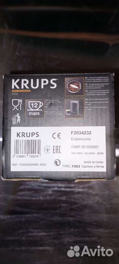 Кофемолка Krups Coffee Grinder F2034232 оригинал