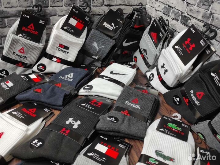 Носки Nike Adidas Puma Reebok Jordan Tommy Lacoste