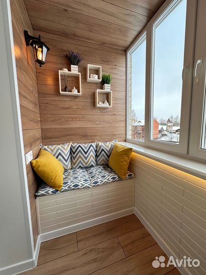 Остекление, отделка, ремонт балконов под ключ