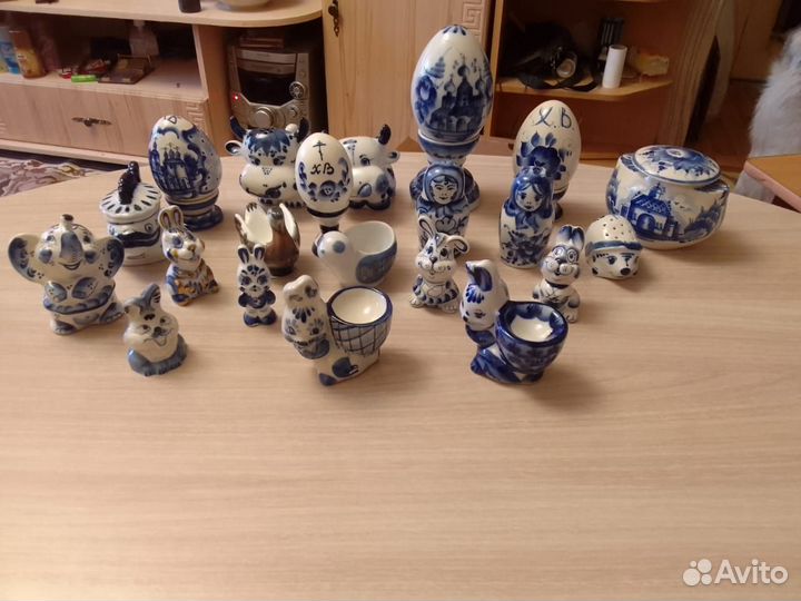 Пасхальная посуда гжель