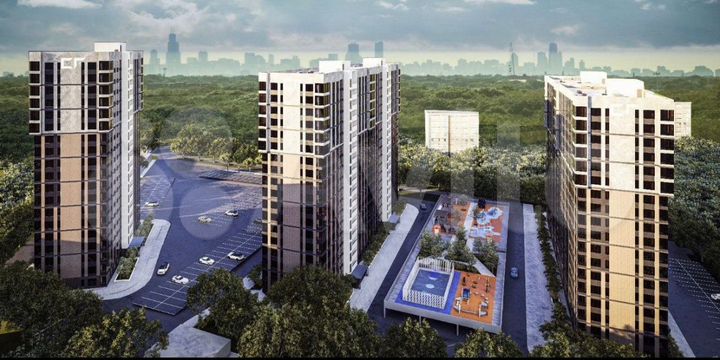 2-к. квартира, 56,1 м², 19/19 эт.