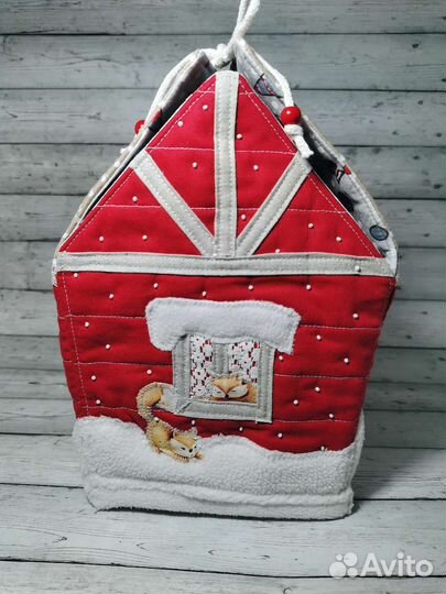 Новогодний домик (короб, корзина)