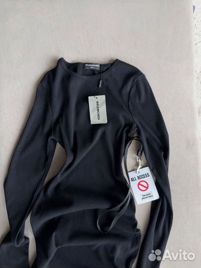Платье женское черное Balenciaga