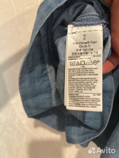 Платье для девочки Gap хб S 116