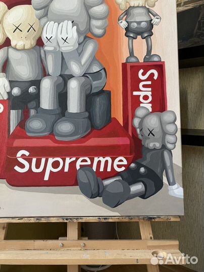 Картина kaws Supreme