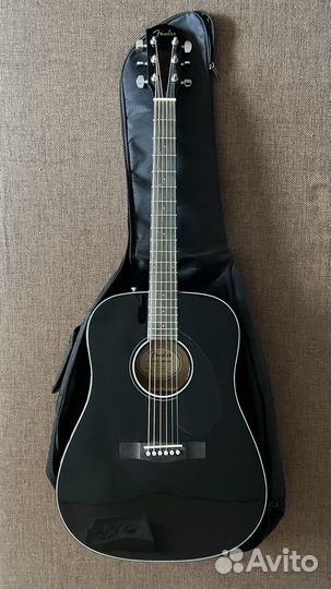 Акустическая гитара Fender CS-60S Black