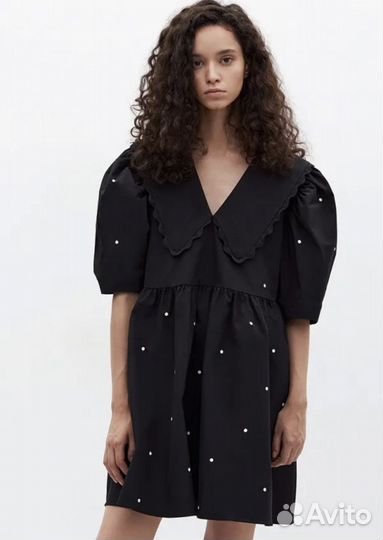 Платье lime с воротником