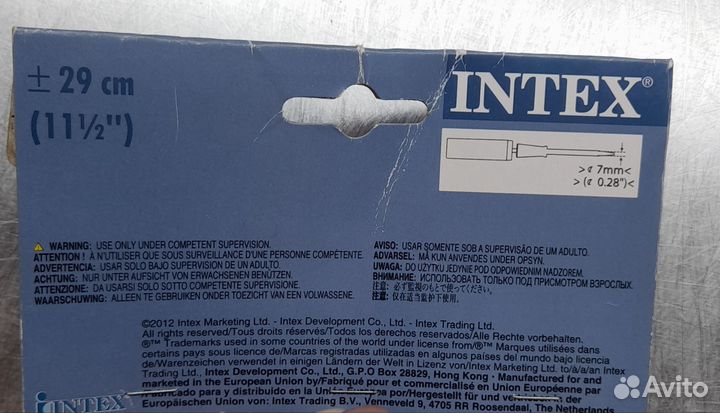 Миниручной насос Intex