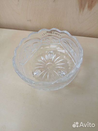 Ваза конфетница хрустальная