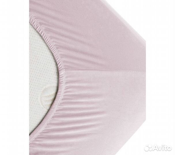 Простынь GoodNight Трикотаж 200х200х20 Розовый на