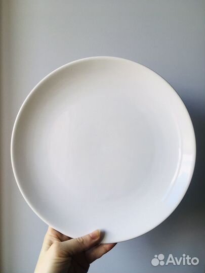 Тарелки IKEA 27 см белые 2 штуки