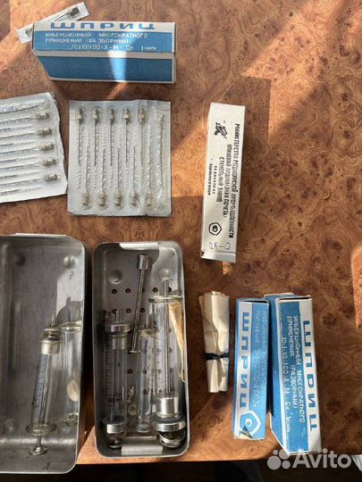 Советские многоразовые шприцы и иглы СССР