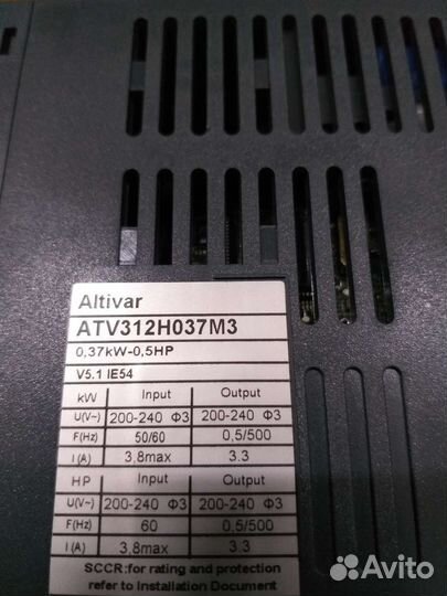 Частотный преобразователь schneider Electric ATV