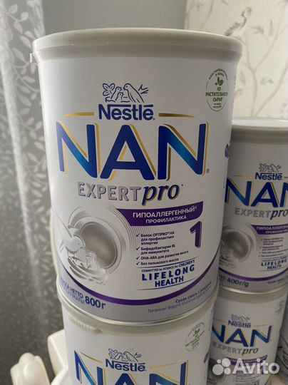 Смесь Nan 1 гипоаллергенная 800г, с 0 месяцев