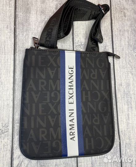 Armani exchange electric blue сумка мужская