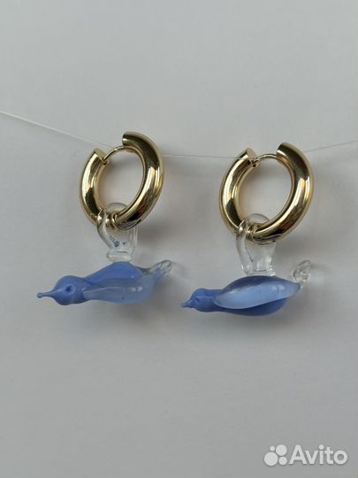 Серьги из стекла