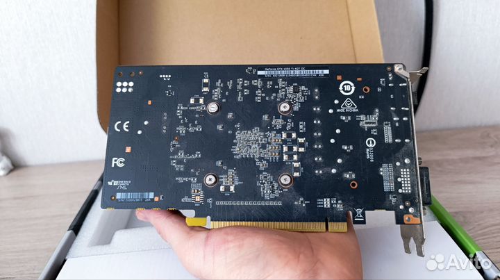 Продается видеокарта MSI GeForce GTX 1050 Ti 4 гб