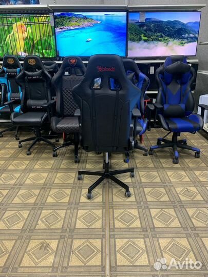 Игровое кресло с механизмом лежания Bloody
