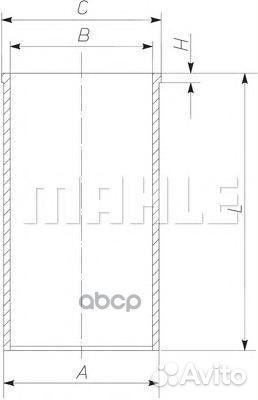 Гильза цилиндра 004 WV 18 Mahle/Knecht