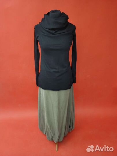 Кофта - тонкая шерсть 42, юбка фисташка хлопок 48