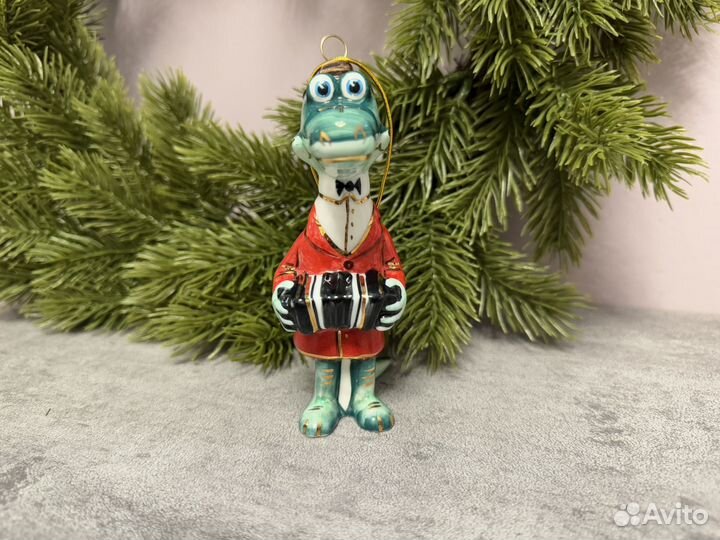 Шапокляк, Чебурашка, крокодил Гена фарфор