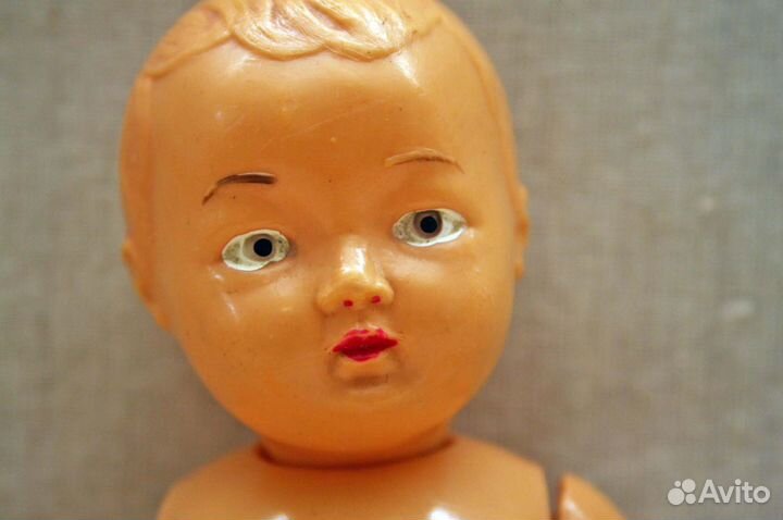 Редкая каталожная кукла мальчик целлулоид СССР
