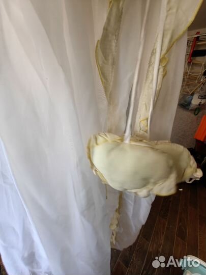 Балдахин + Держатель + бортики 4 шт + простынь