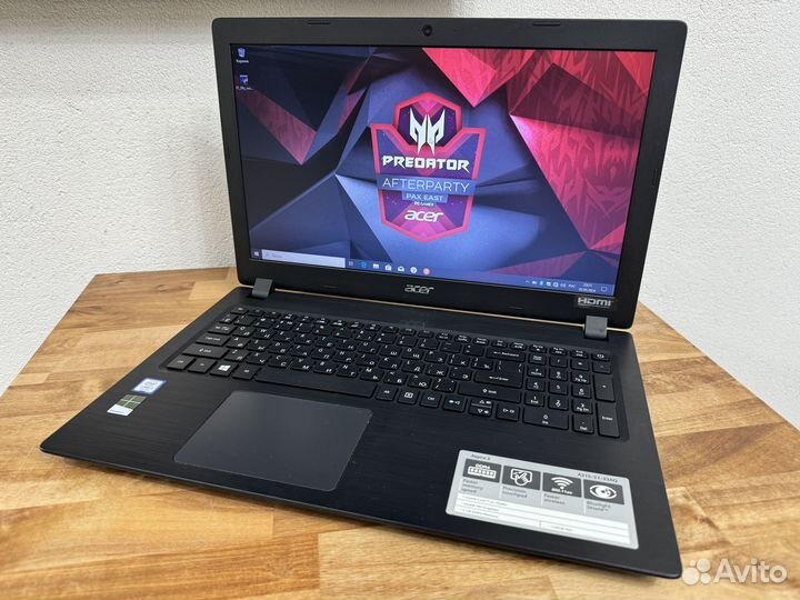 Мощный Acer идеал Core i3-7020 8Gb DDR4 SSD 256Gb