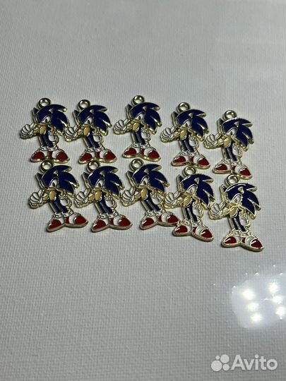 Sonic The Hedgehog / Ёж Соник Эмалевые Подвески