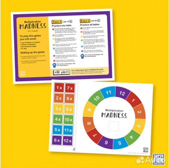 Набор таблица умножения