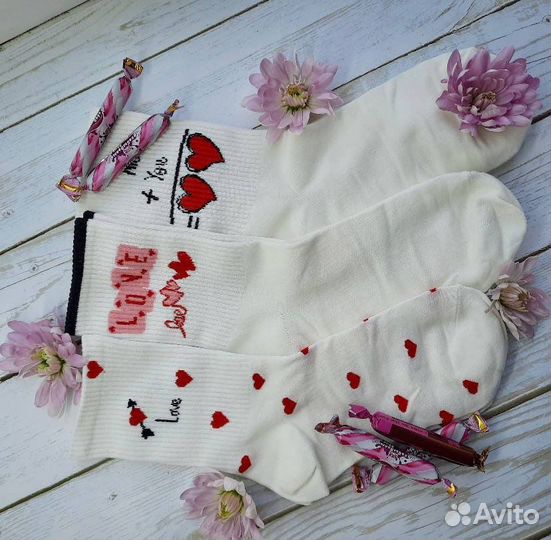 Носки белые женские хлопок