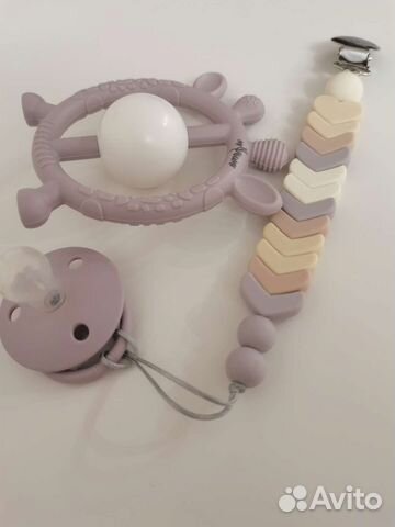 Держатель для соски Bibs и прорезыватель Miyoumi