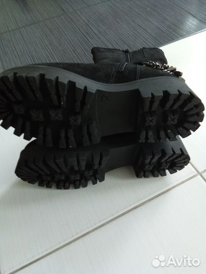 Полусапоги женские зимние натуральная кожа