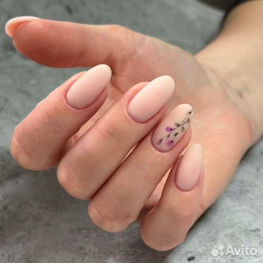 Маникюр гель лак. Наращивание
