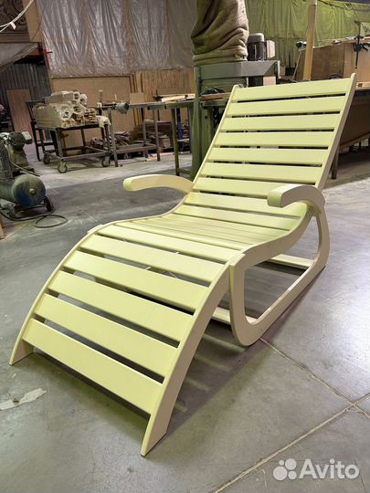 Лежак шезлонг из влагостойкой фанеры