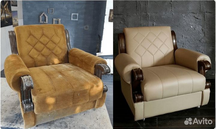 Ремонт мебели перетяжка